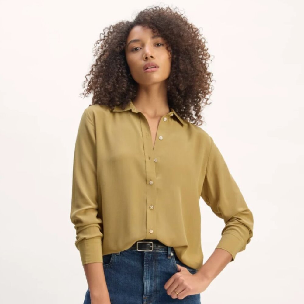 Everlane mustard  Button-Down Shirt